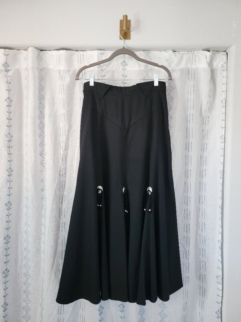 Vintage Western Tasseled Circle Skirt 11/12 Rodeo Cowgirl